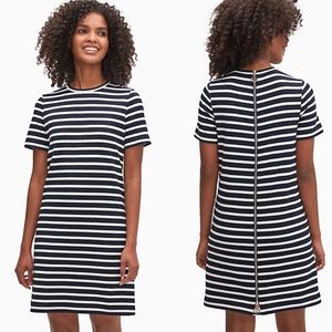 Kate Spade striped zip back knit dress size XL